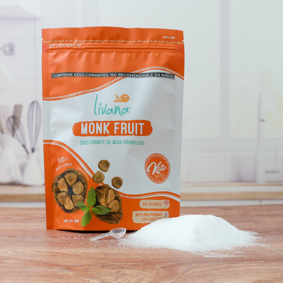 3 PACK - LIVANA® MONK FRUIT, 500 GRAMOS
