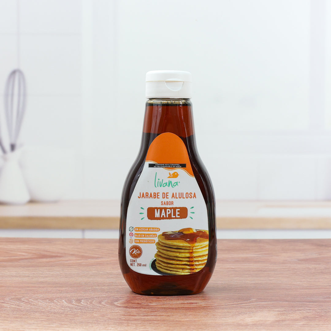 3 PACK - LIVANA® JARABE DE ALULOSA SABOR MAPLE, 250 ml