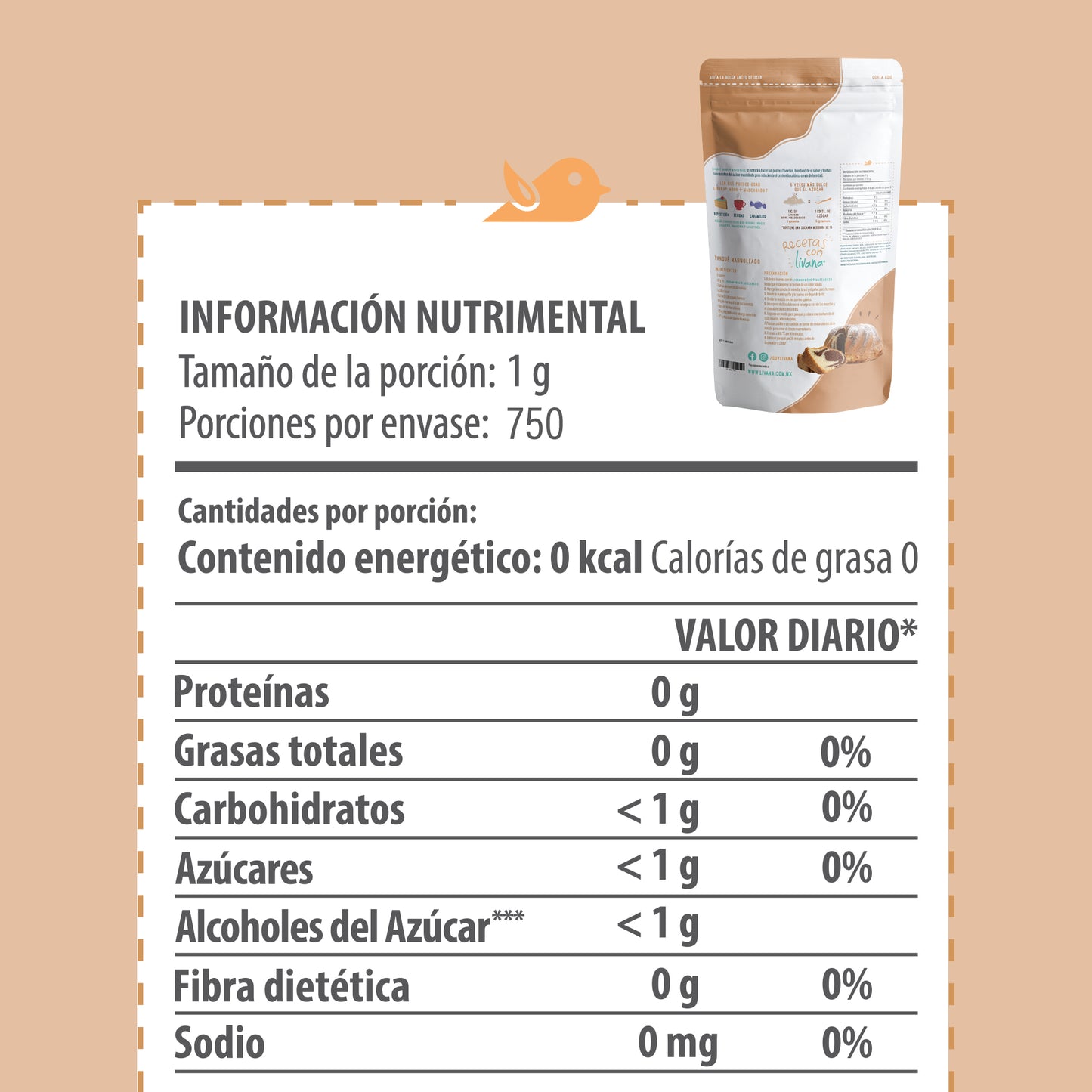 3 PACK - LIVANA® MASCABADO + MONK, 750 GRAMOS