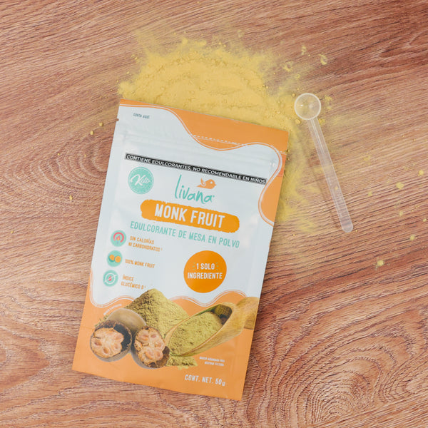 3 PACK - MONK FRUIT 100% PURO, 50 GRAMOS