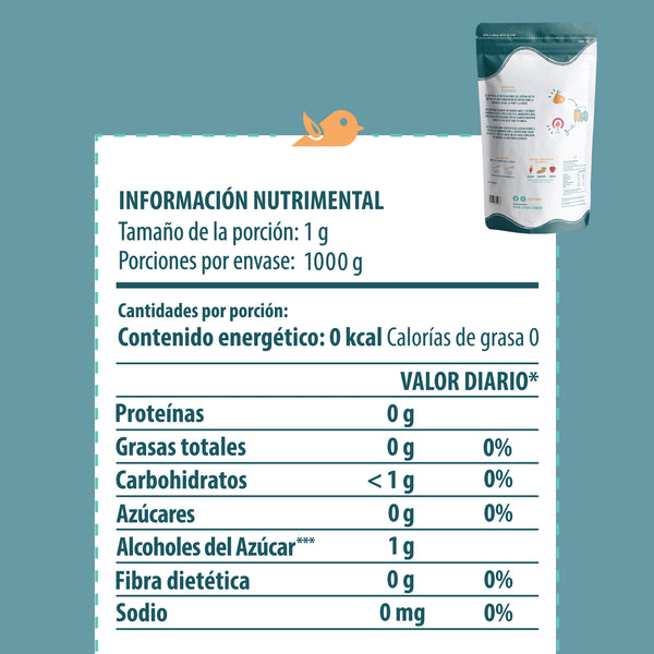 ERITRITOL (100%). 1 KG