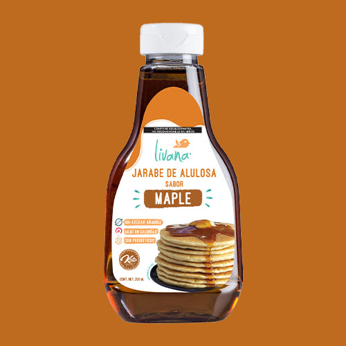 LIVANA® JARABE DE ALULOSA SABOR MAPLE, 250 ml