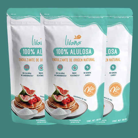 3 PACKS - ALULOSA (100%). 1 KG