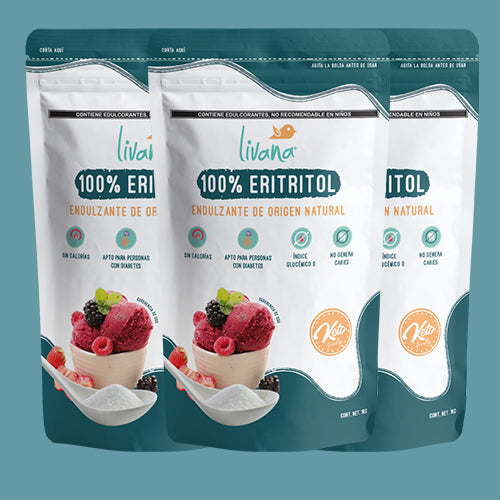 3 PACK - ERITRITOL (100%). 1 KG