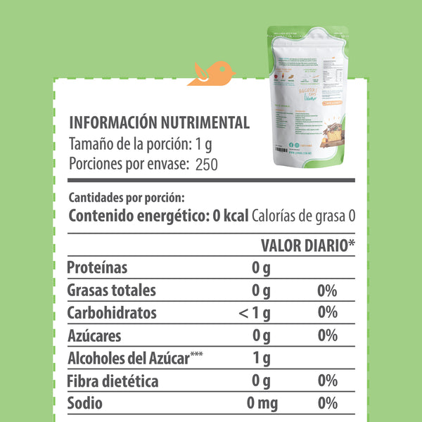 LIVANA® STEVIA, 250 GRAMOS