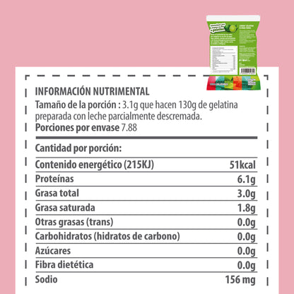 LIVANA® GELATINA DE LIMÓN, RINDE 1 LT.