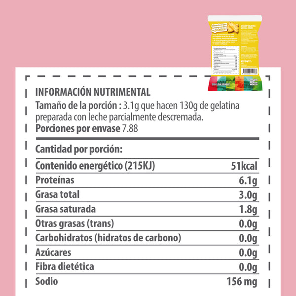 LIVANA® GELATINA DE PIÑA, RINDE 1 LT.