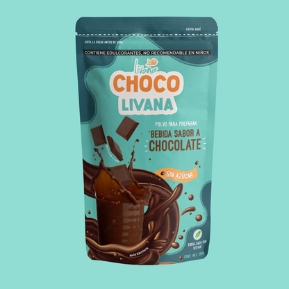 CHOCOLIVANA® POLVO A BASE DE COCOA, SIN AZÚCAR, 250 GRAMOS