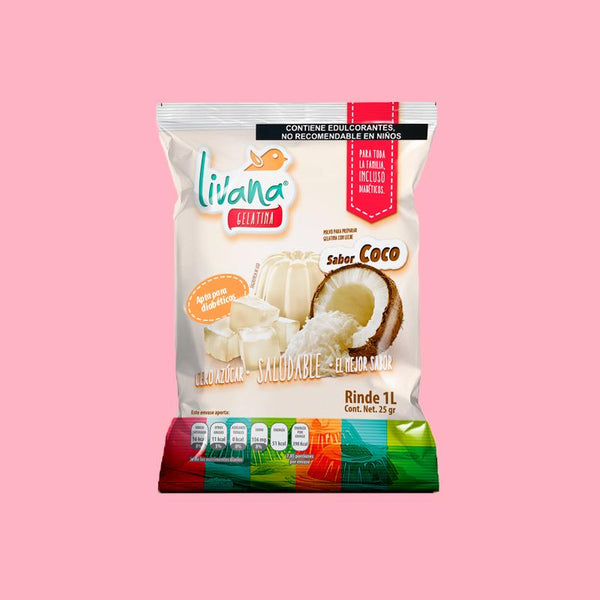 LIVANA® GELATINA DE COCO, RINDE 1 LT.