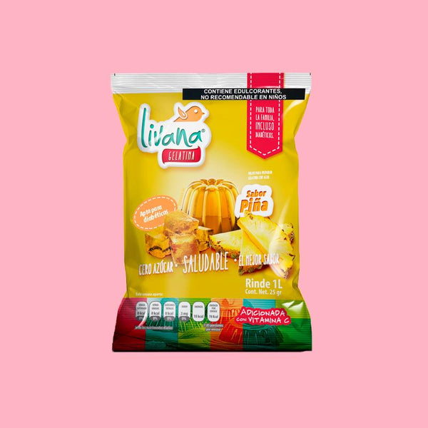 LIVANA® GELATINA MIX SURTIDO, 25 PIEZAS