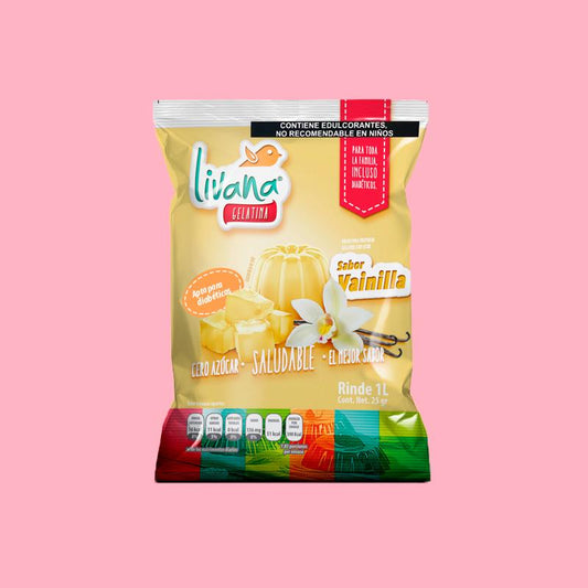 LIVANA® GELATINA DE VAINILLA, RINDE 1 LT.